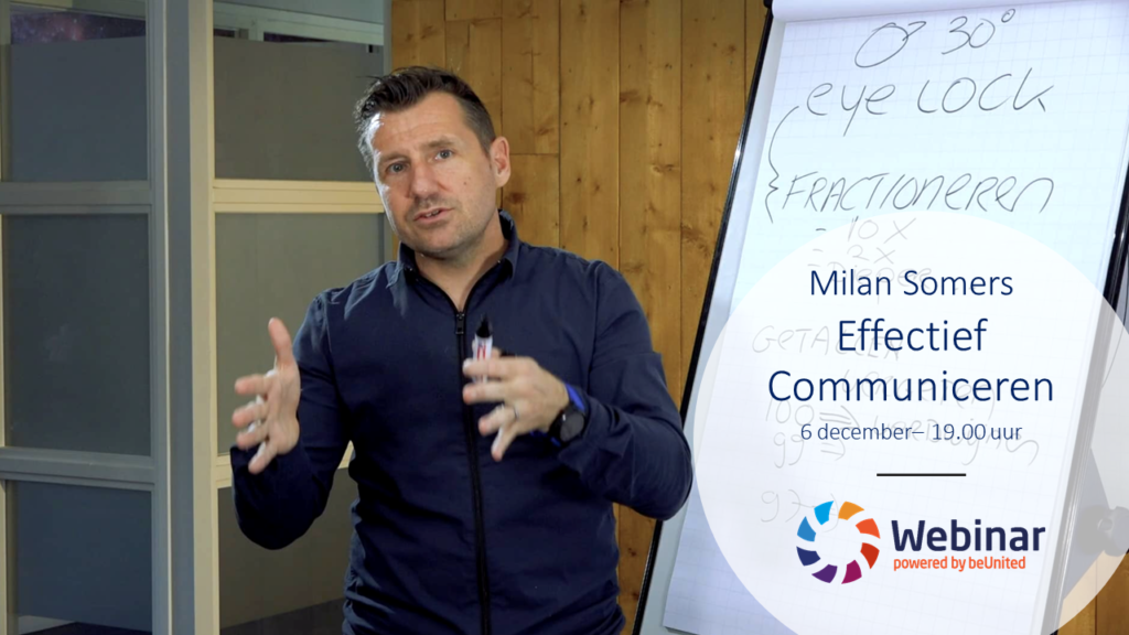Effectief Communiceren Milan Somers Webinar voor beUnited ZZP MKB Nederland