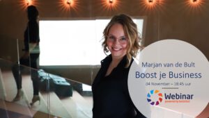 beUnited Webinar Boost je Business Marjan van de Bult