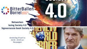 BitterBallenBorrel Nieuwegein Netwerken + Lezing en signeersessie Society 4.0 door Professor Bob de Wit
