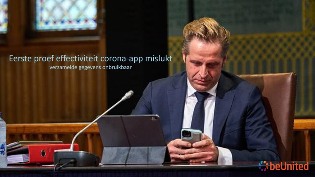Eerste proef effectiviteit corona-app mislukt verzamelde gegevens onbruikbaar