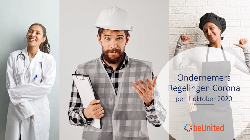 beUnited Ondernemers Regelingen Corona per 01 oktober 2020