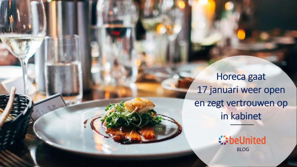 beUnited Blog Horeca gaat 17 januari weer open en zegt vertrouwen op in kabinet
