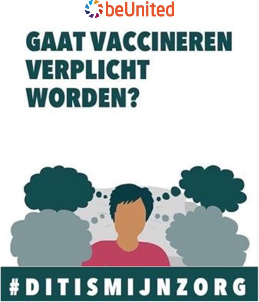 beUnited #ditismijnzorg gaat vaccineren verplicht worden