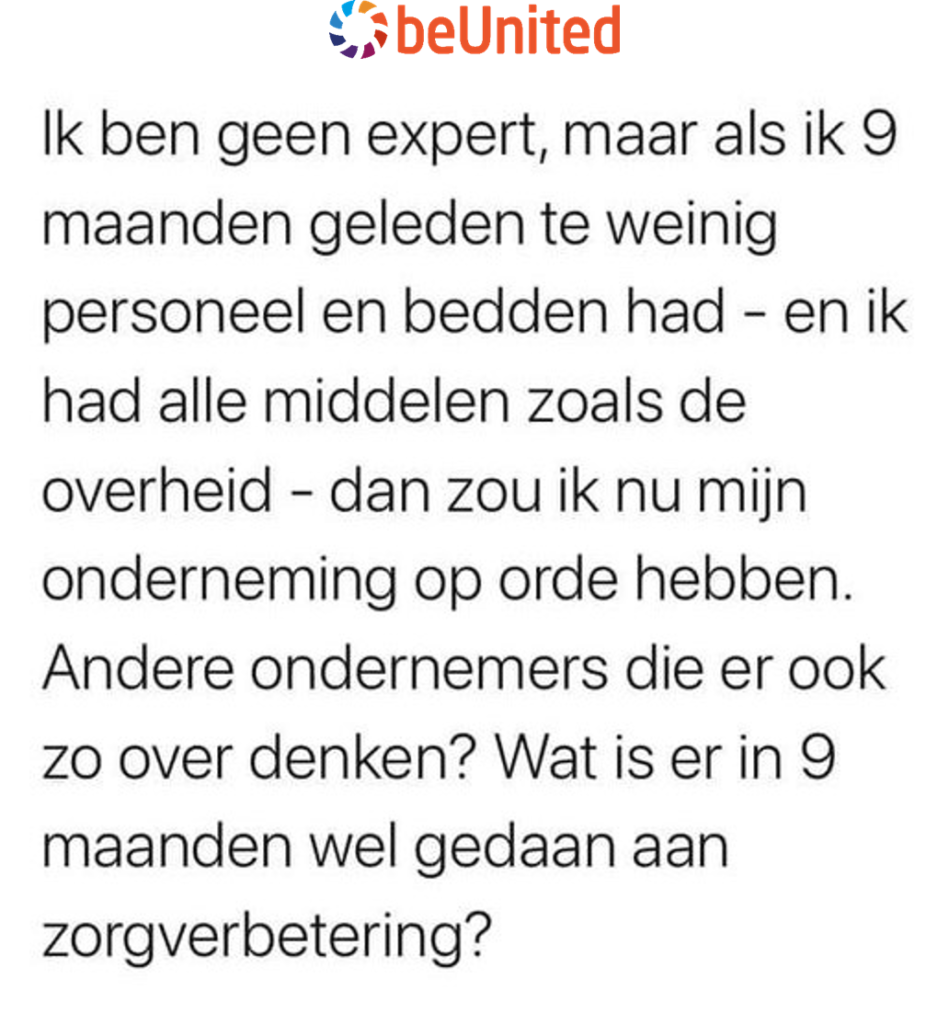 Wat is er in 9 maanden wel gedaan aan zorgverbetering?