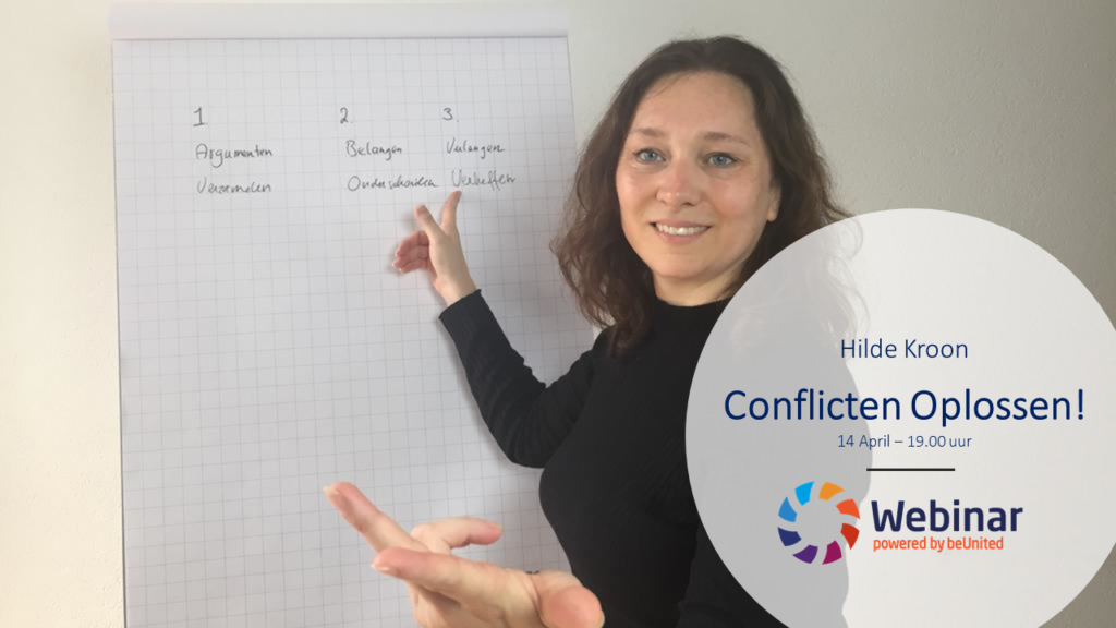 Conflicten Oplossen! beUnited Webinar door Hilde Kroon ZZP MKB Nederland