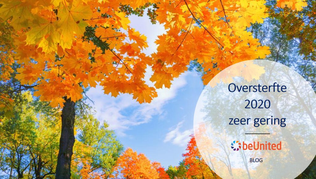 beUnited Blog Oversterfte 2020 zeer gering