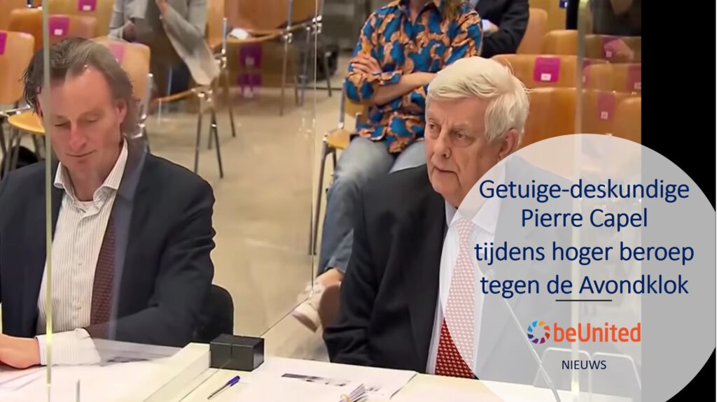 beUnited nieuws Getuige-deskundige Pierre Capel tijdens het hoger beroep in de zaak tegen de Avondklok