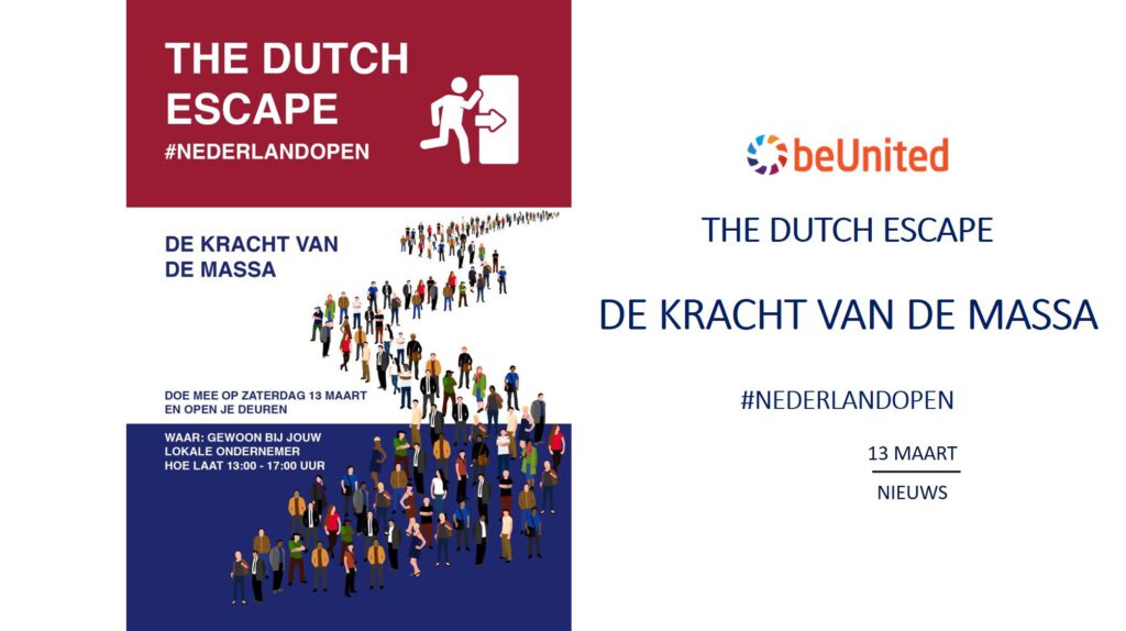 beUnited Nieuws De kracht van de Massa #Nederlandopen 13 maart