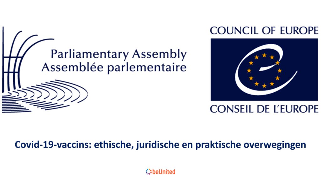 beUnited Covid-19-vaccins ethische, juridische en praktische overwegingen