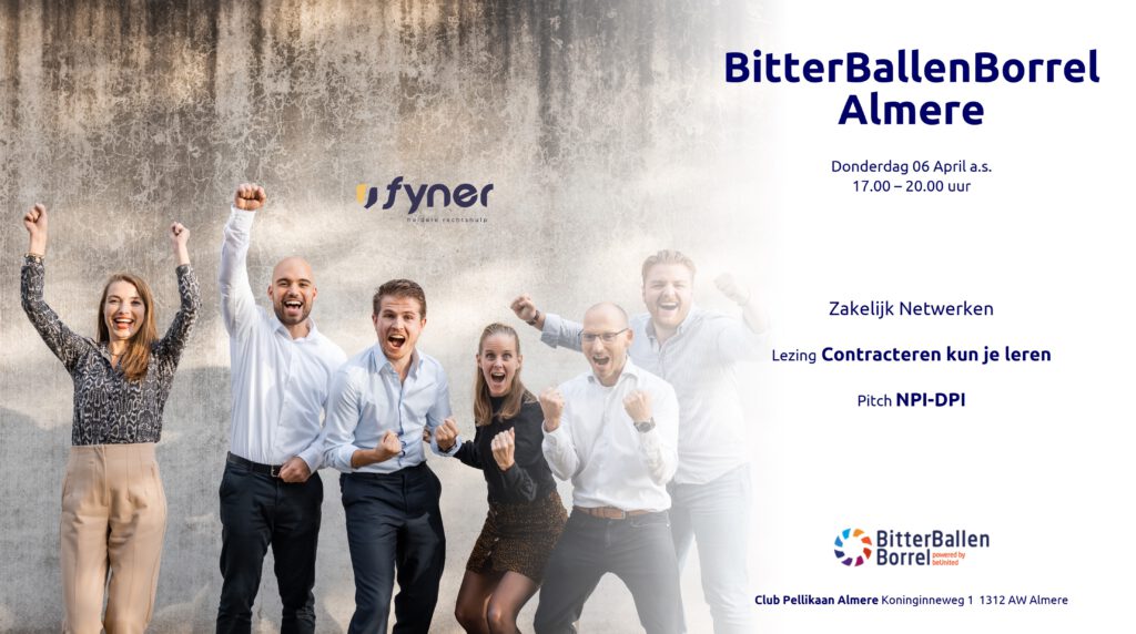 BitterBallenBorrel Almere contracteren kun je leren Fyner