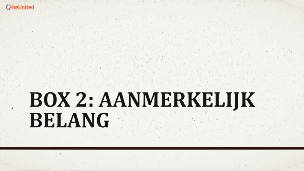 beUnited Partijen willen 40%-toptarief box 2, BOF versoberen
