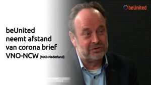 beUnited neemt afstand van corona brief VNO-NCW en MKB-Nederland