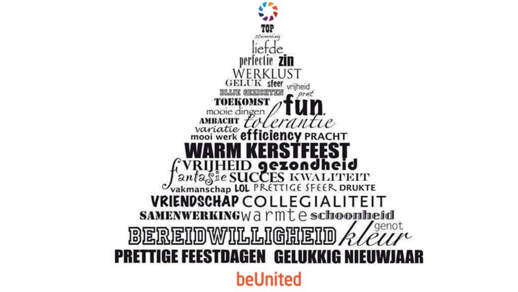 beUnited wenst alle zelfstandig ondernemers fijne feestdagen en een fijne jaarwisseling toe
