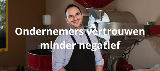 Het ondernemers vertrouwen is minder negatief